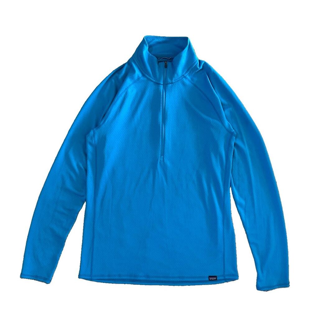 Patagonia Capilene Midweight Baselayer Quarter Zip Long Sleeve Men’s Medium Blue